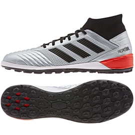 Adidas Predator 19.3 Tf M F35629 fotbollsskor grå silver-