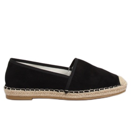Svarta damas espadriller LX178 Svart