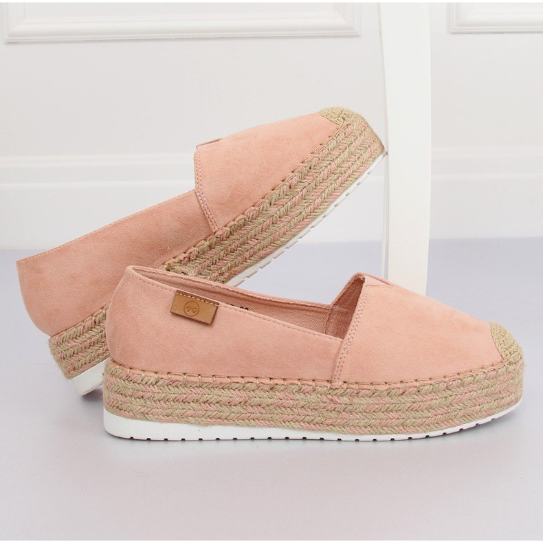 Espadrilles på den högsolade rosa BL267 Pink II-GAT