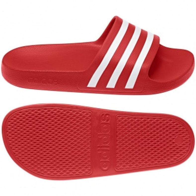 Adidas Adilette Aqua F35540 tofflor röd