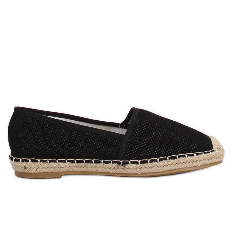 Svarta damas espadriller N-2978 Svart