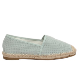 Kvinnors espadriller aquamarine N-2978 L.GREEN grön