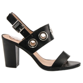 Kylie Svarta högklackade sandaler