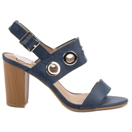 Kylie Blå högklackade sandaler