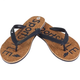 Tofflor 4f W H4L19-KLD002 30S mörk marinblå brun