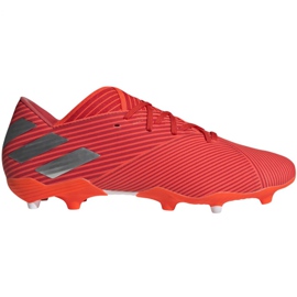 Adidas Nemeziz 19.2 Fg M F34385 fotbollsskor röd röd