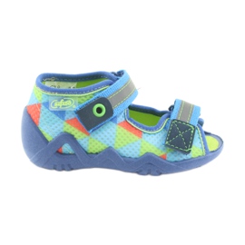 Blå, gröna Befado 250P059 tofflor orange