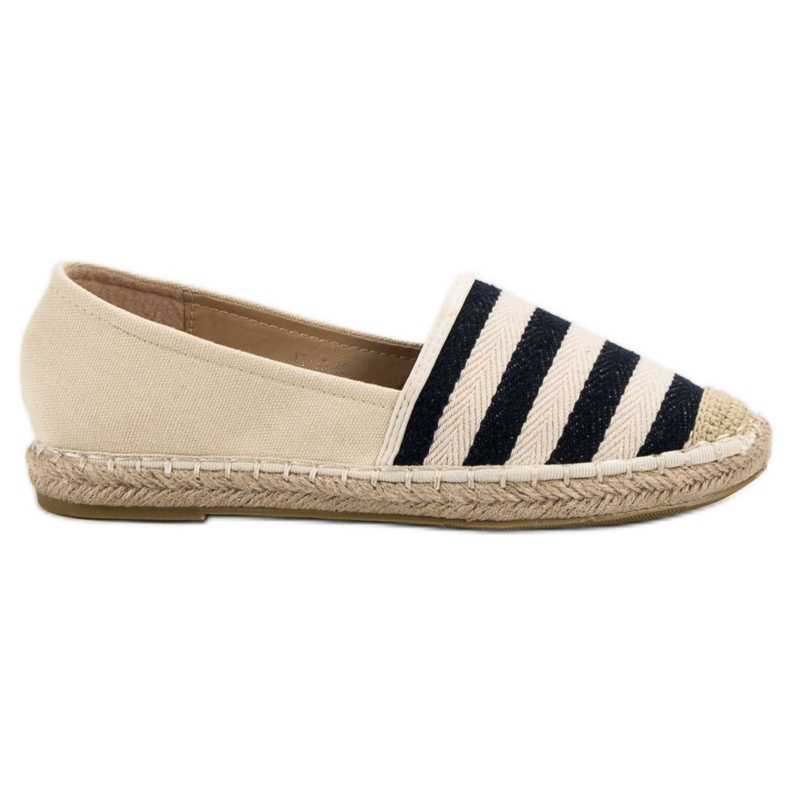 BELLAMILA Randig Espadrilles brun