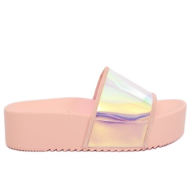 Holografiska rosa tofflor CK81P Rosa