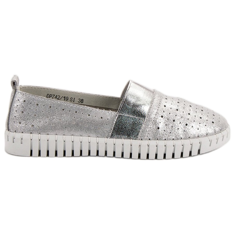 Filippo Slip-on skor med glitter grå