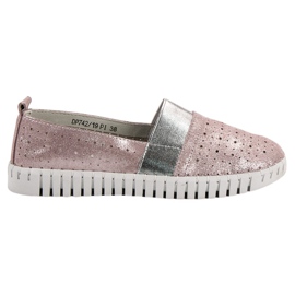 Filippo Slip-on skor med glitter rosa