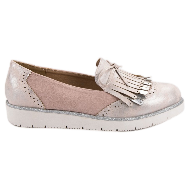 Balada Loafers med fransar rosa