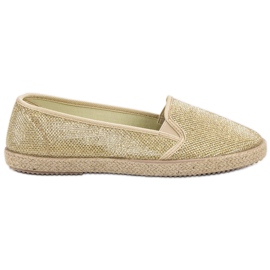 SHELOVET Golden Slip-On sneakers gyllene