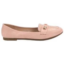Top Shoes Snygga ballerinor rosa