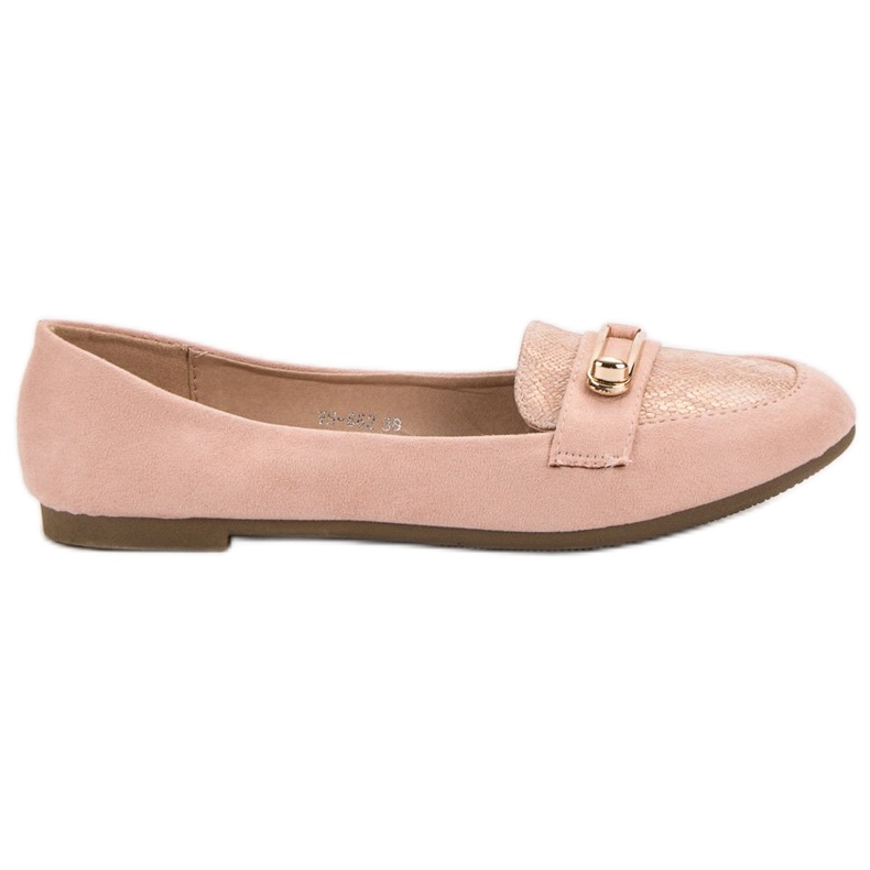 Top Shoes Snygga ballerinor rosa
