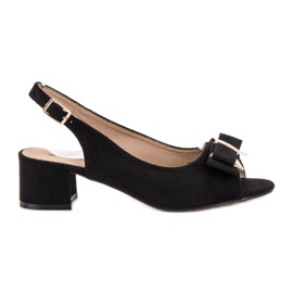 Evento Eleganta sandaler på höga klackar svart