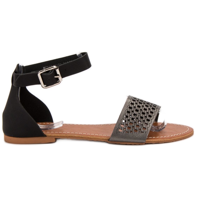 Evento Openwork sandaler svart