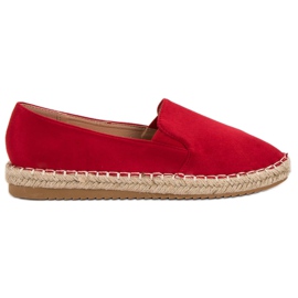 Primavera Mocka Espadrilles röd