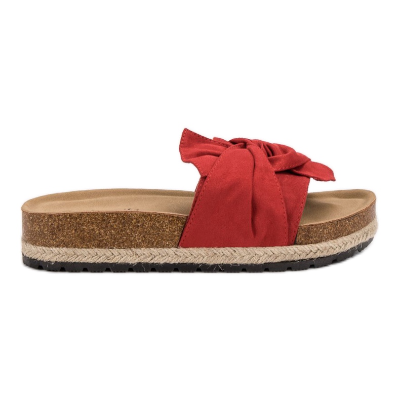 Mannika Tofflor På Plattformen röd