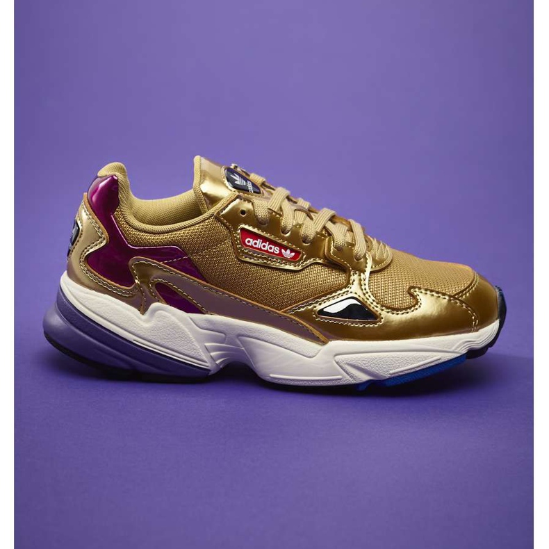 Adidas Falcon W 247 Gold Metallic Gold Metallic Off White mångfärgad gul