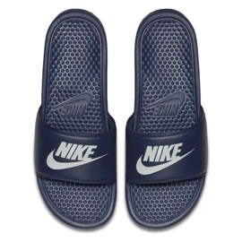 Tofflor Nike Sportswear Benassi Jdi M 343880-403 vit marinblå