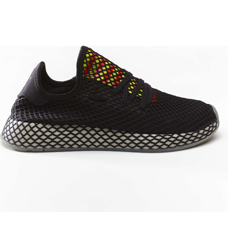 Adidas Deerupt Runner 674 Core Black Sesam Solar Red svart mångfärgad