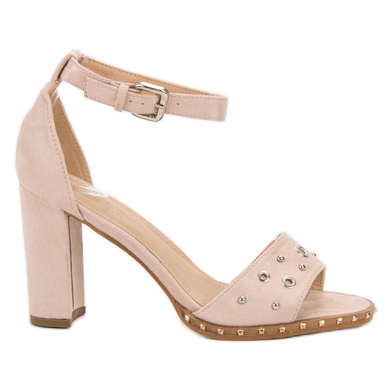 SHELOVET Sandaler med strass brun