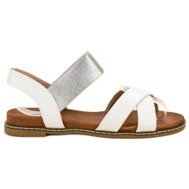Mannika Vita sandaler med suddgummi