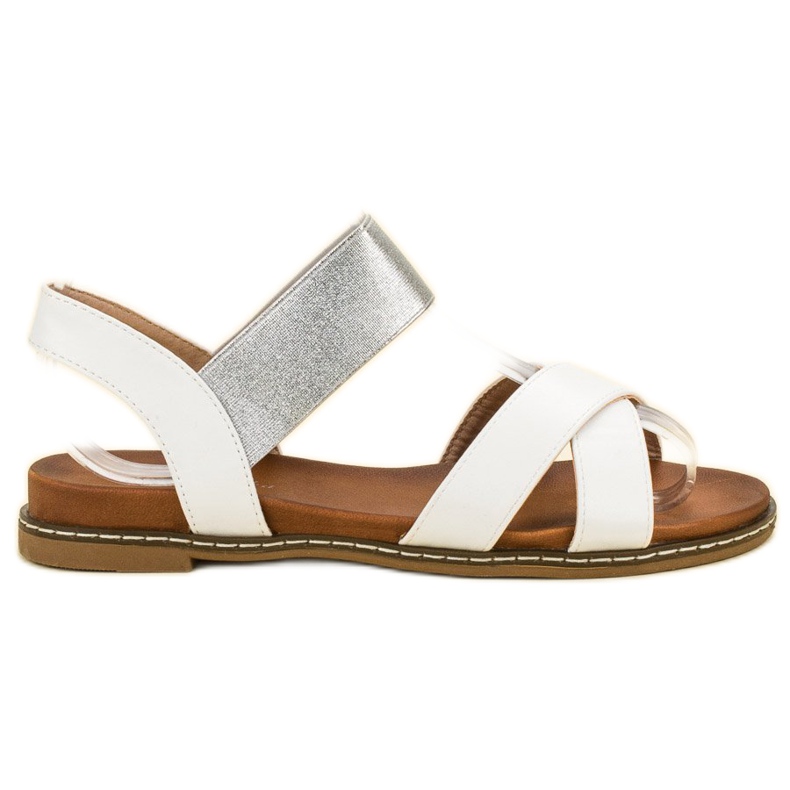 Mannika Vita sandaler med suddgummi