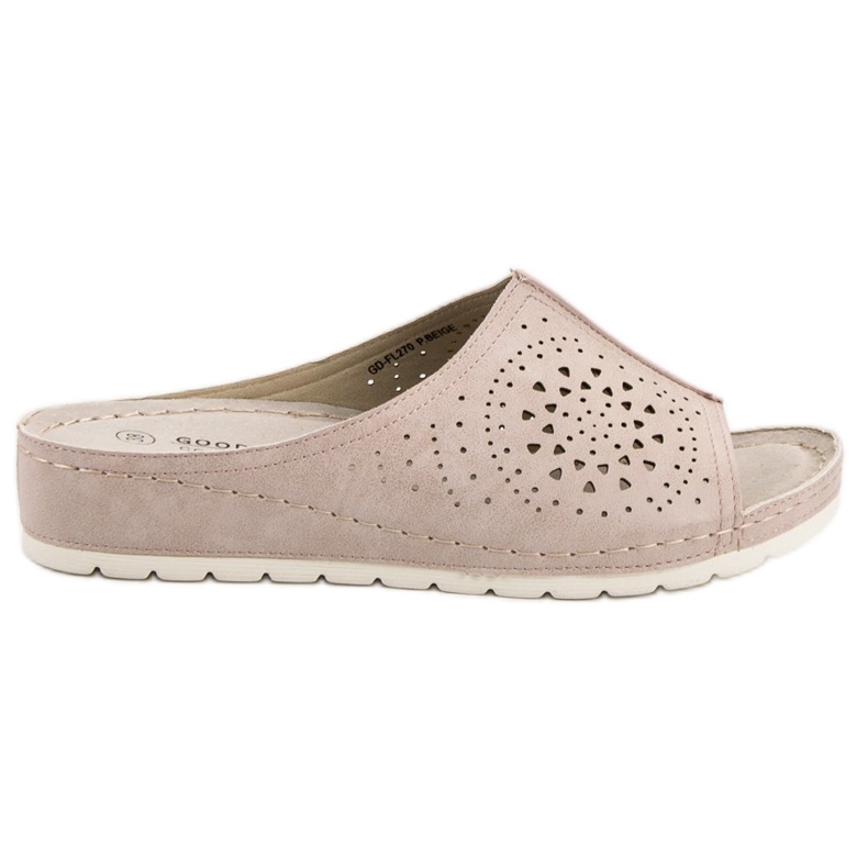 Goodin Openwork tofflor brun