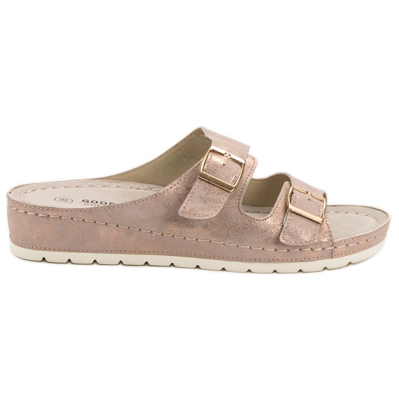 Goodin Tofflor Med Spänne rosa