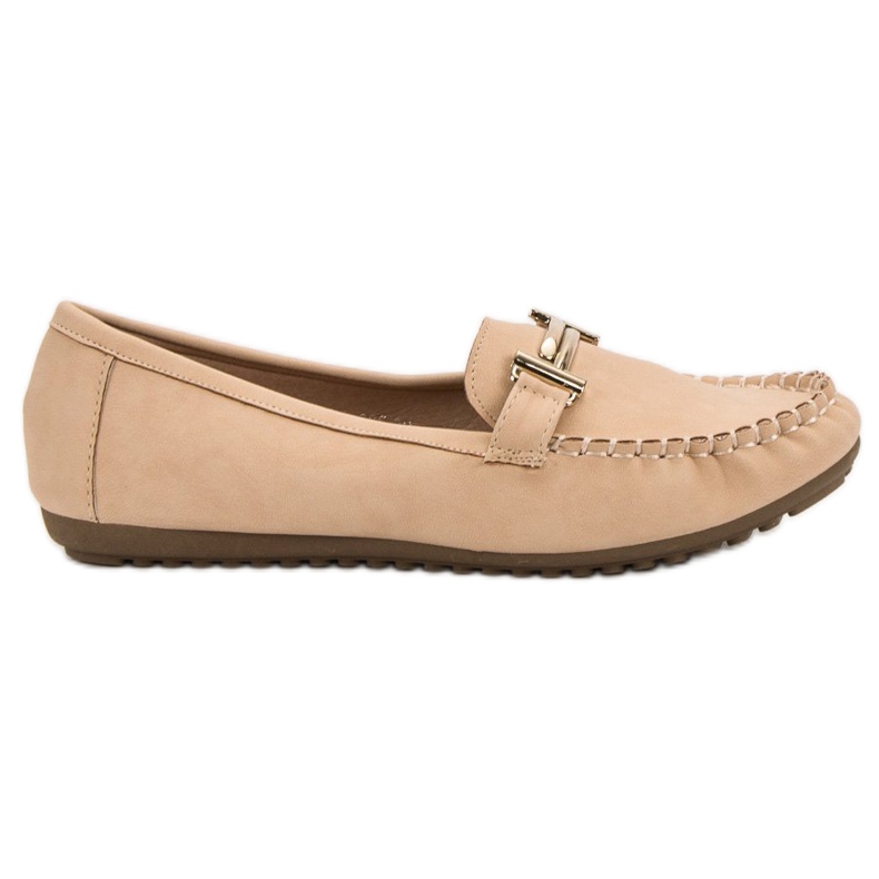 Top Shoes Dam beige loafers