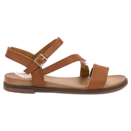 SHELOVET Casual sandaler brun
