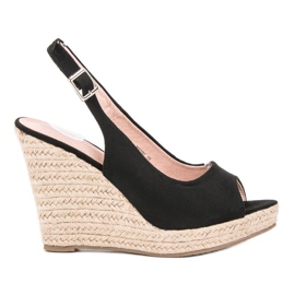 Renda Trendiga mockasandaler svart