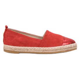 Forever Folie Mocka Espadrilles röd
