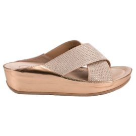 Kylie Sandaler med kil brun