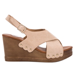 SHELOVET Sandaler i mocka brun