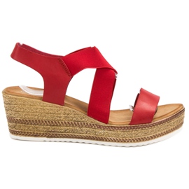 Flyfor Lätta slip-on sandaler röd