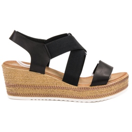 Flyfor Lätta slip-on sandaler svart