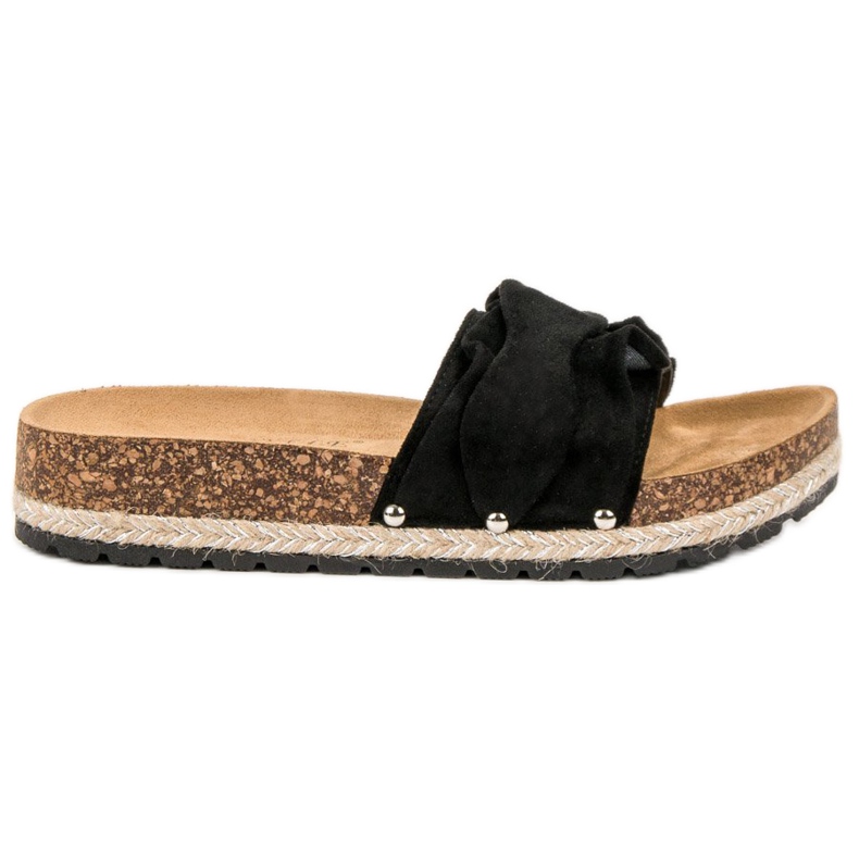 Bestelle Tofflor Med Frill svart