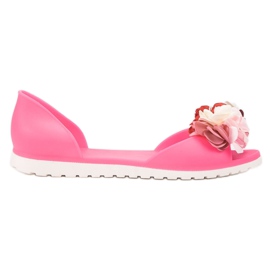 Ideal Shoes Meliski med blommor rosa