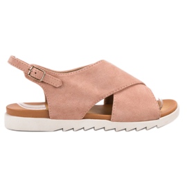 Primavera Sandaler i mocka rosa