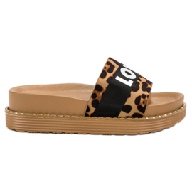 Erynn Älskar tofflor i mocka brun