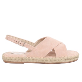 Sandaler espadrilles beige YJ-2M12 Naken