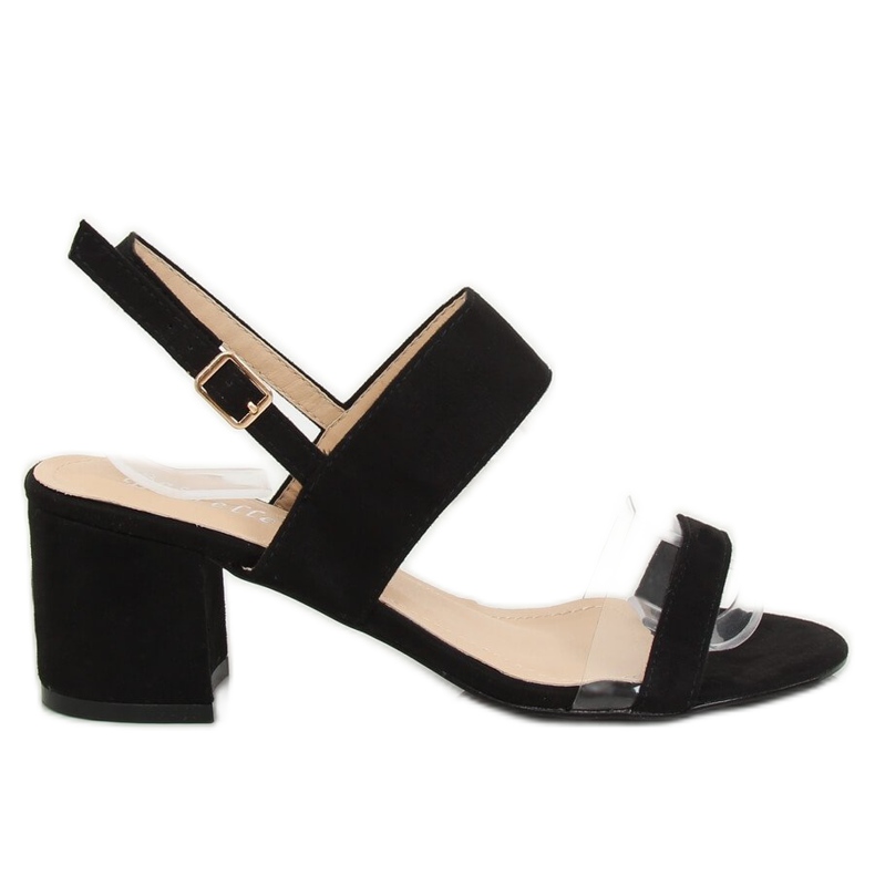 Svarta högklackade sandaler 660-1 / SA-2 Svart
