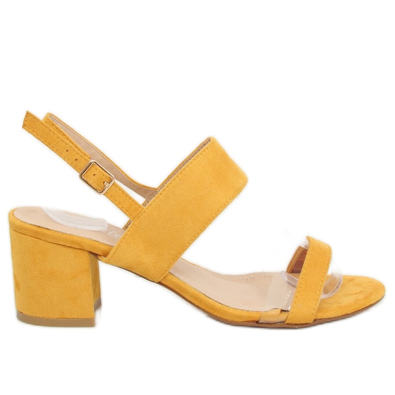 Gula högklackade sandaler 660-1 / SA-2 Yellow