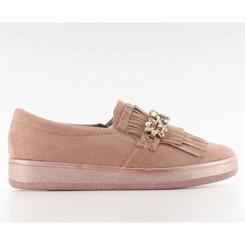 Slipony på pärlan t277p Pink II-GAT rosa