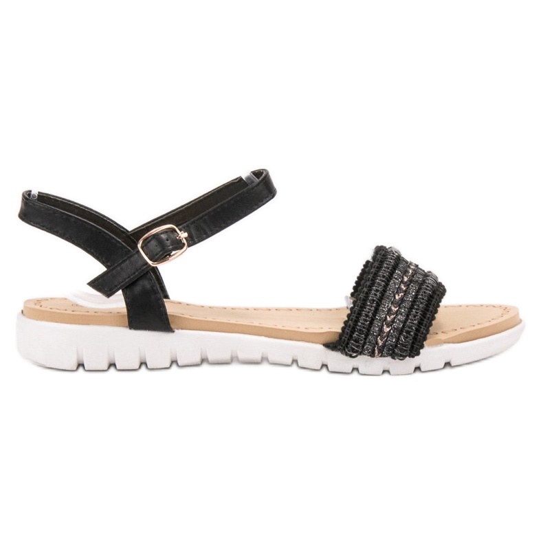 Yes Mile Sandaler med spänne svart