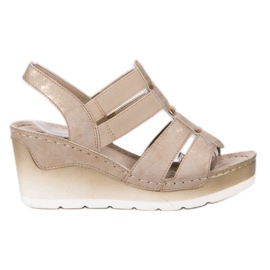 Goodin Bekväma kile sandaler gul