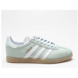 Adidas Gazelle W 064 Ice Mint Skor Vit Ecru Tint grön